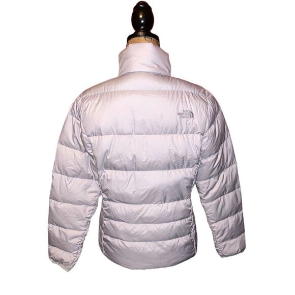 Womens The North Face 550 down gray puffer size M - Picture 2 of 6